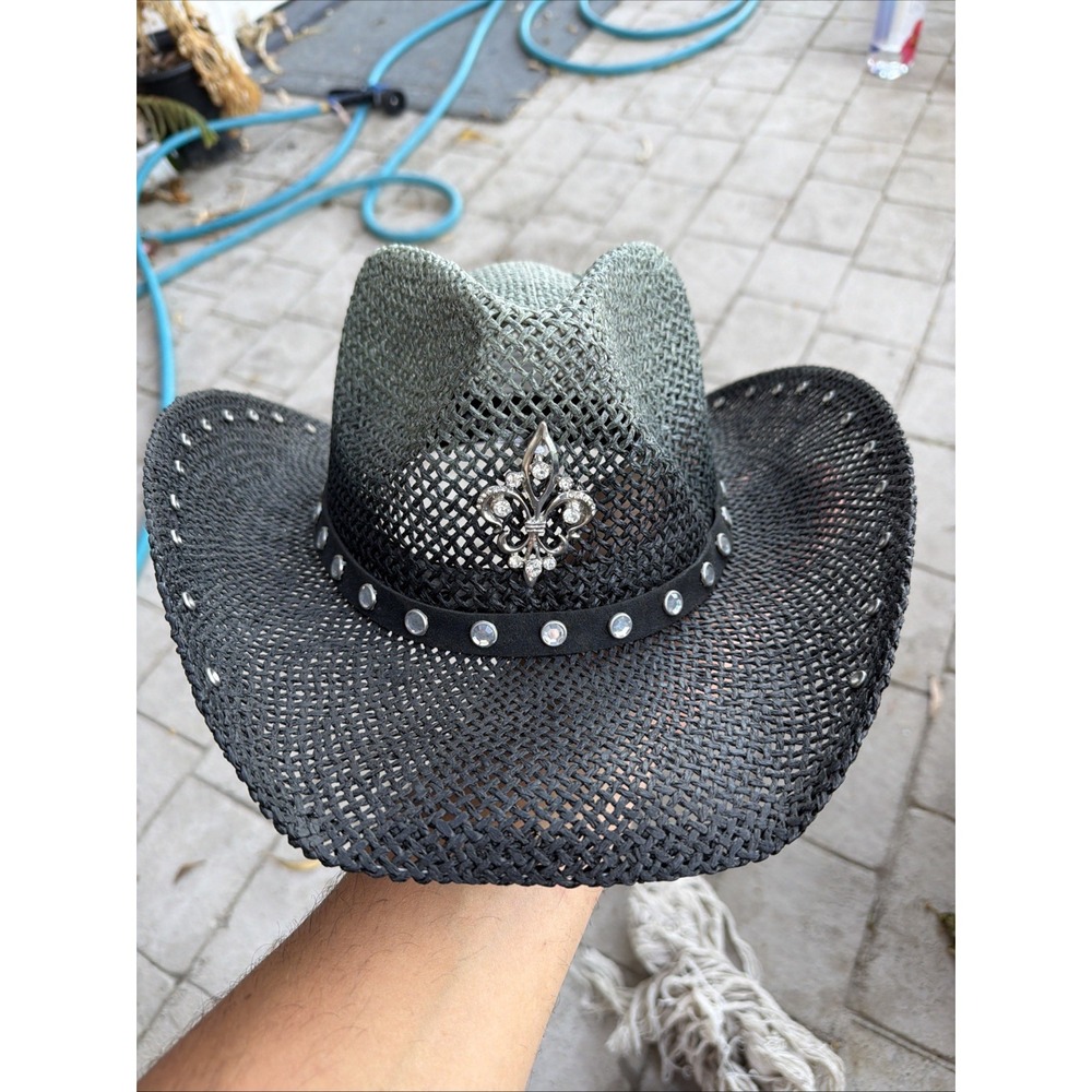 Peter Grimm Cowboy Hat One Size Emblem Woven Western Hat Country Jazz